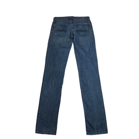 7 For All Mankind Blue Skinny Jeans - Picture 2 of 10